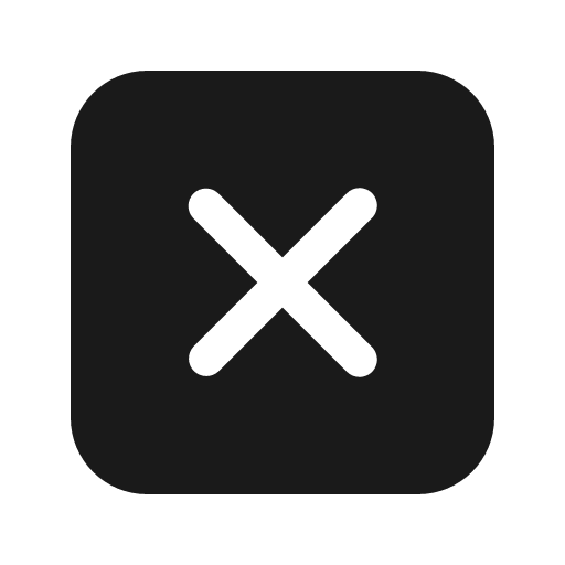 Dismiss square 24 filled icon, filled style, from Fluent UI System Icons
