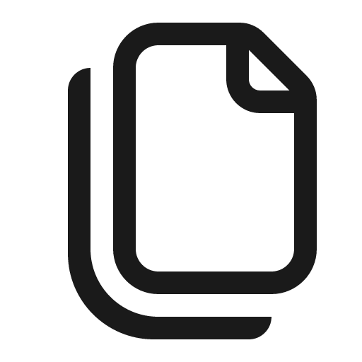 Document copy 16 regular icon, solid style, from Fluent UI System Icons