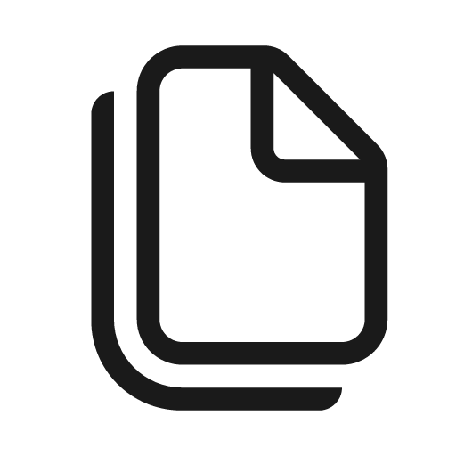 Document copy 20 regular icon, solid style, from Fluent UI System Icons