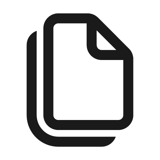 Document copy 24 regular icon, solid style, from Fluent UI System Icons