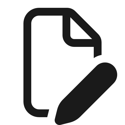 Document edit 16 regular icon, solid style, from Fluent UI System Icons