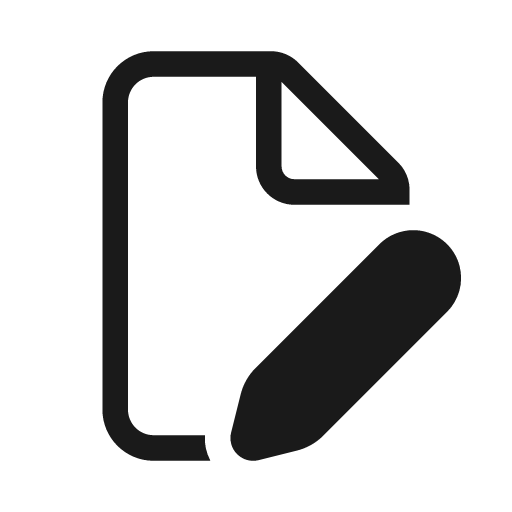 Document edit 20 regular icon, solid style, from Fluent UI System Icons