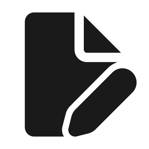 Document edit 24 filled icon, filled style, from Fluent UI System Icons