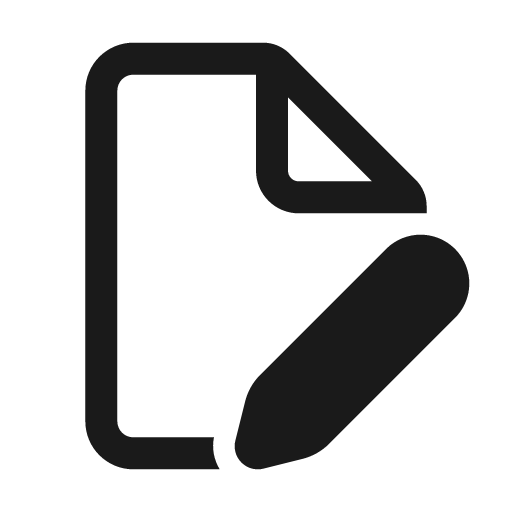 Document edit 24 regular icon, solid style, from Fluent UI System Icons