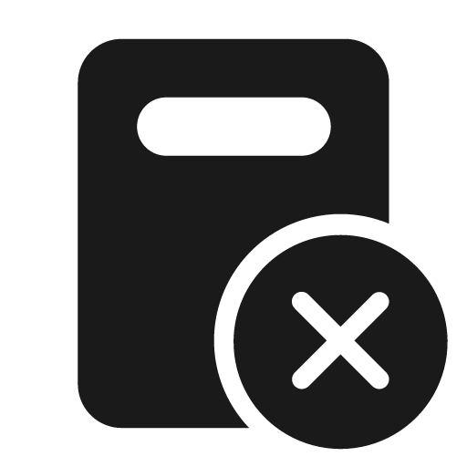Document header dismiss 24 filled icon, filled style, from Fluent UI System Icons