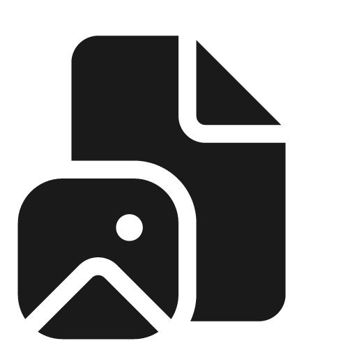 Document image 20 filled icon, filled style, from Fluent UI System Icons