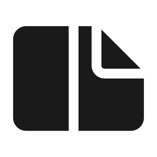 Document landscape split 24 filled icon, filled style, from Fluent UI System Icons