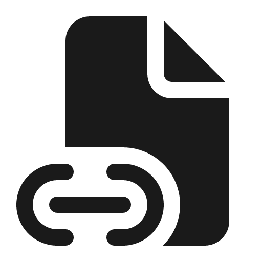 Document link 16 filled icon, filled style, from Fluent UI System Icons