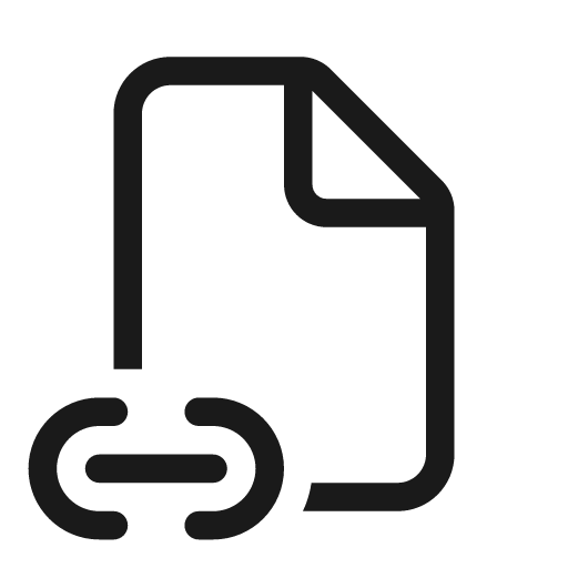 Document link 20 regular icon, solid style, from Fluent UI System Icons