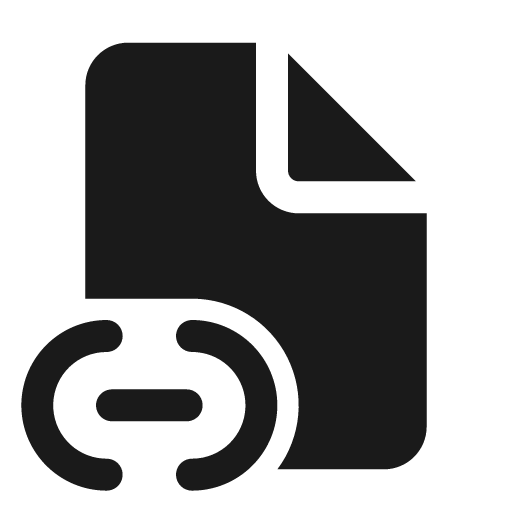 Document link 24 filled icon, filled style, from Fluent UI System Icons