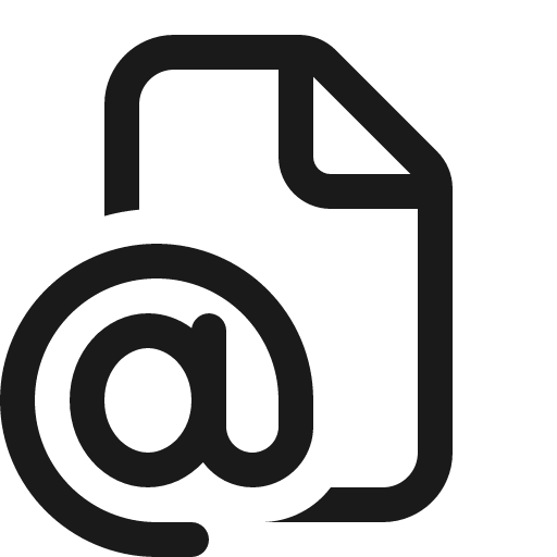 Document mention 16 regular icon, solid style, from Fluent UI System Icons
