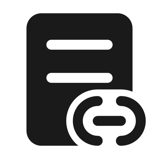 Document one page link 24 filled icon, filled style, from Fluent UI System Icons