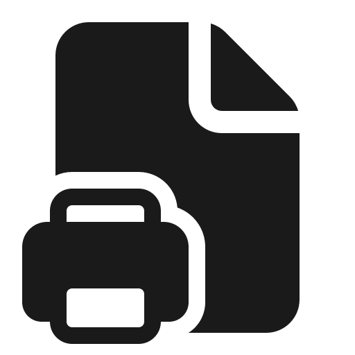 Document print 32 filled icon, filled style, from Fluent UI System Icons
