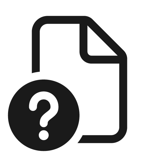 Document question mark 20 regular icon, solid style, from Fluent UI System Icons