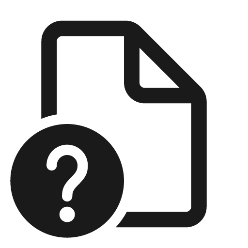 Document question mark 24 regular icon, solid style, from Fluent UI System Icons