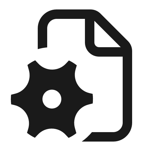 Document settings 16 regular icon, solid style, from Fluent UI System Icons