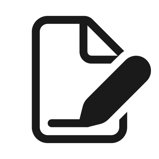 Document signature 20 regular icon, solid style, from Fluent UI System Icons