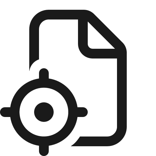 Document target 16 regular icon, solid style, from Fluent UI System Icons