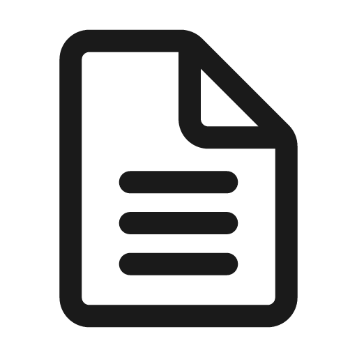 Document text 24 regular icon, solid style, from Fluent UI System Icons