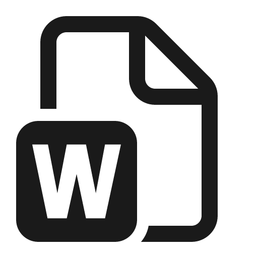 Document word 32 regular icon, solid style, from Fluent UI System Icons