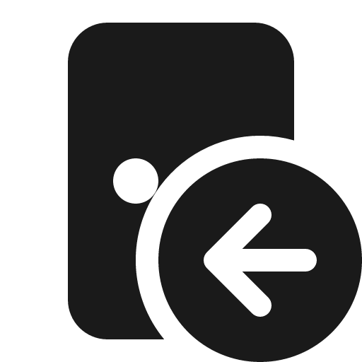 Door arrow left 16 filled icon, filled style, from Fluent UI System Icons