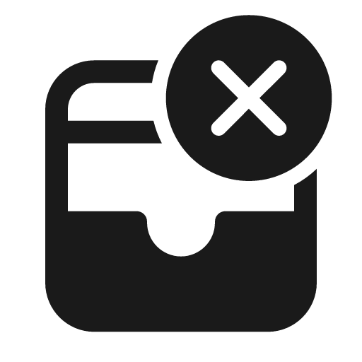 Drawer dismiss 24 filled icon, filled style, from Fluent UI System Icons