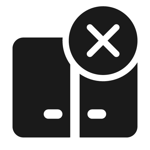 Dual screen dismiss 24 filled icon, filled style, from Fluent UI System Icons