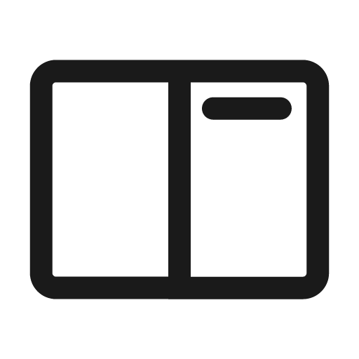 Dual screen status bar 24 regular icon, solid style, from Fluent UI System Icons