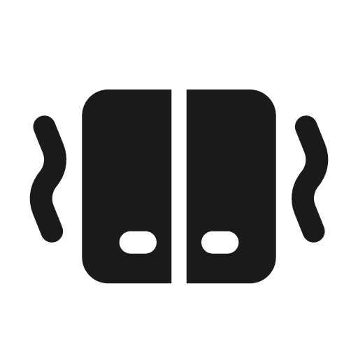 Dual screen vibrate 24 filled icon, filled style, from Fluent UI System Icons