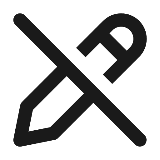 Edit off 12 regular icon, solid style, from Fluent UI System Icons