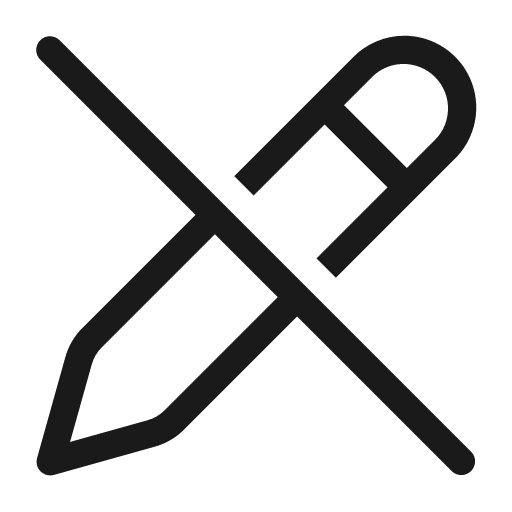 Edit off 28 regular icon, solid style, from Fluent UI System Icons