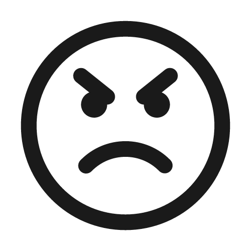 Emoji angry 24 regular icon, solid style, from Fluent UI System Icons
