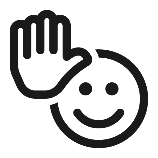 Emoji hand 48 regular icon, solid style, from Fluent UI System Icons
