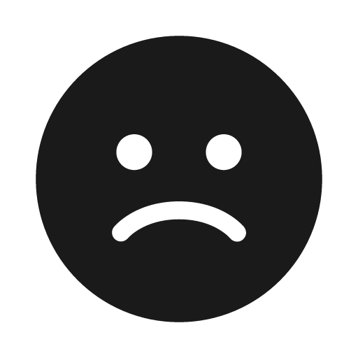 Emoji sad 20 filled icon, filled style, from Fluent UI System Icons