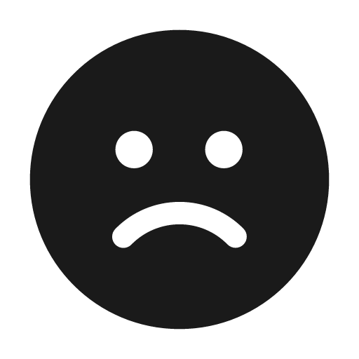 Emoji sad 24 filled icon, filled style, from Fluent UI System Icons