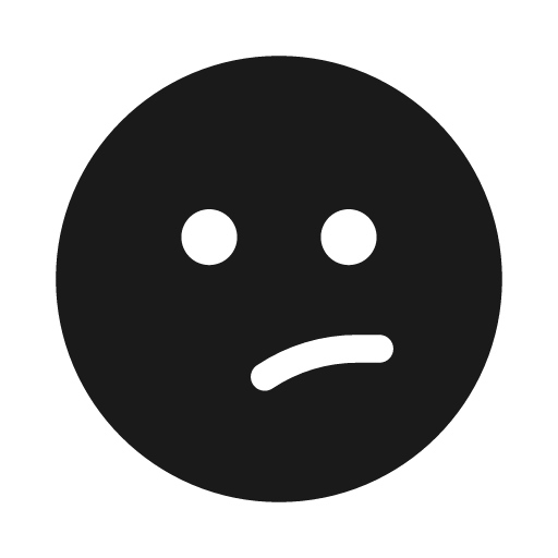 Emoji sad slight 20 filled icon, filled style, from Fluent UI System Icons