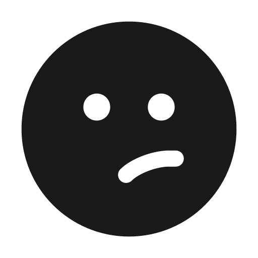 Emoji sad slight 24 filled icon, filled style, from Fluent UI System Icons