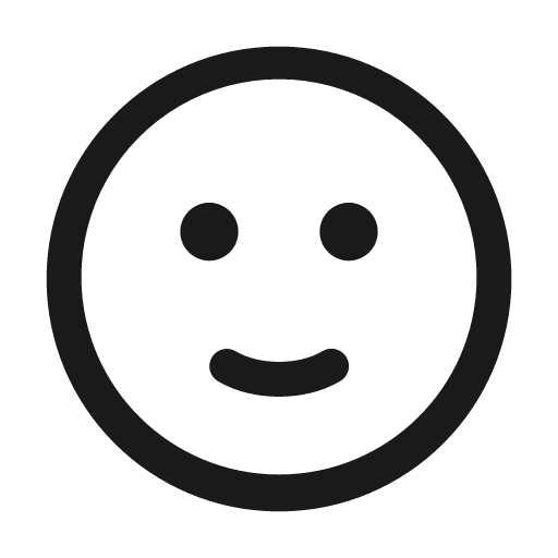Emoji smile slight 24 regular icon, solid style, from Fluent UI System Icons