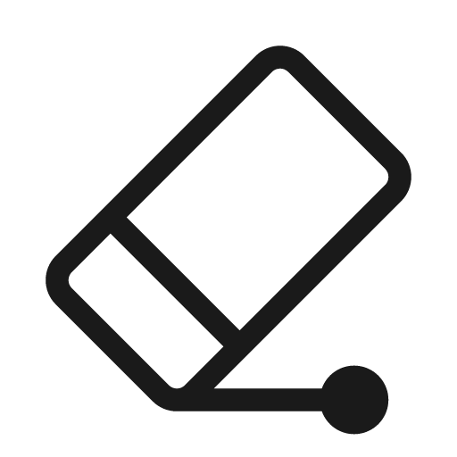 Eraser segment 20 regular icon, solid style, from Fluent UI System Icons