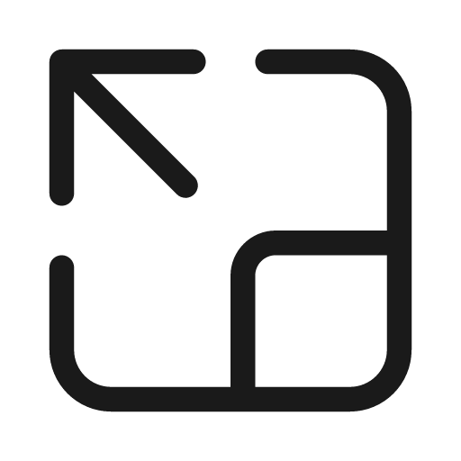 Expand up left 28 regular icon, solid style, from Fluent UI System Icons