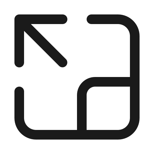 Expand up left 32 regular icon, solid style, from Fluent UI System Icons