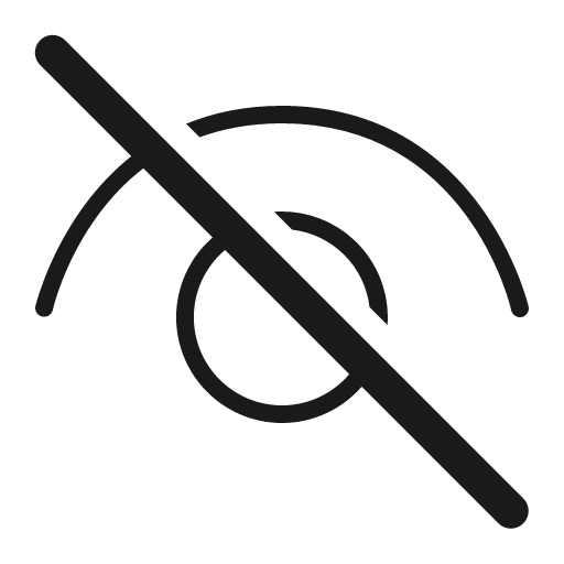 Eye off 32 light icon, light style, from Fluent UI System Icons