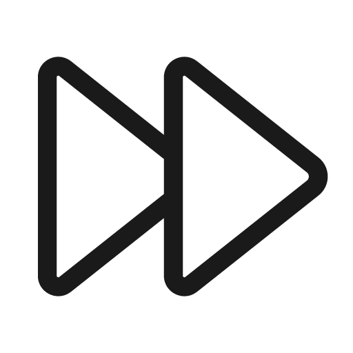 Fast forward 28 regular icon, solid style, from Fluent UI System Icons