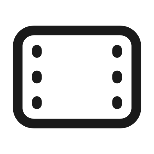 Filmstrip 24 regular icon, solid style, from Fluent UI System Icons