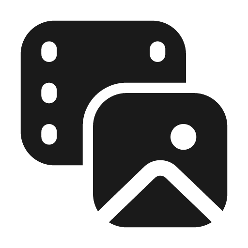 Filmstrip image 24 filled icon, filled style, from Fluent UI System Icons