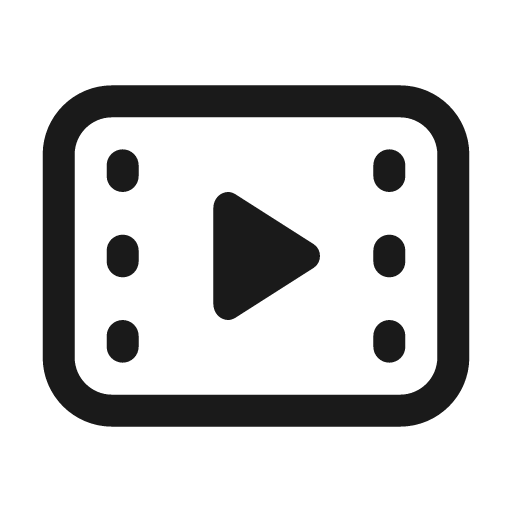 Filmstrip play 24 regular icon, solid style, from Fluent UI System Icons