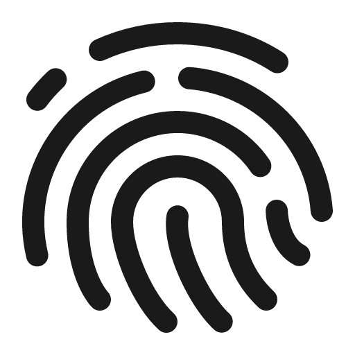Fingerprint 16 regular icon, solid style, from Fluent UI System Icons