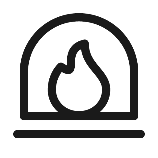 Fireplace 48 regular icon, solid style, from Fluent UI System Icons