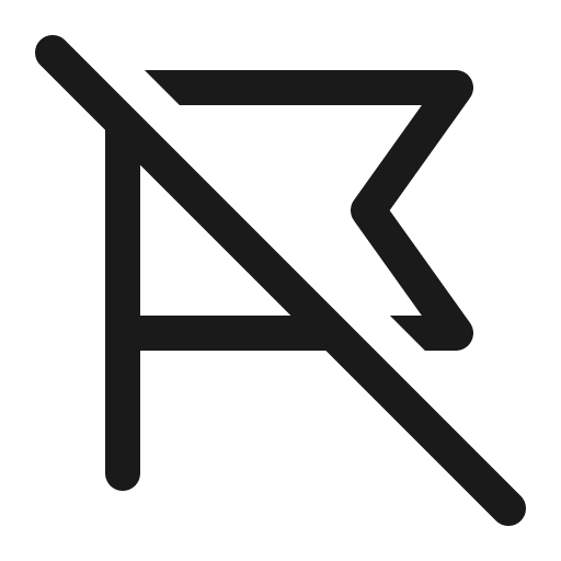 Flag off 16 regular icon, solid style, from Fluent UI System Icons