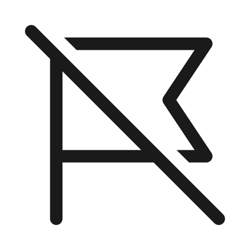 Flag off 20 regular icon, solid style, from Fluent UI System Icons